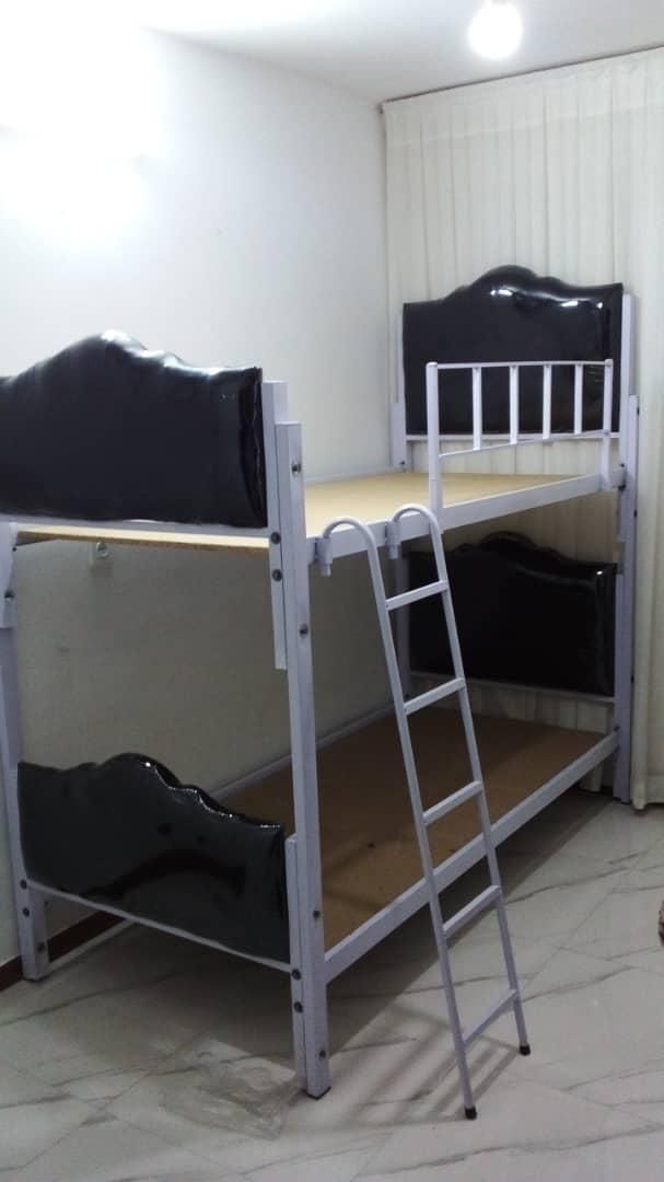 تختخواب دوطبقه فلزی|تخت و سرویس خواب|مشهد, رسالت|دیوار