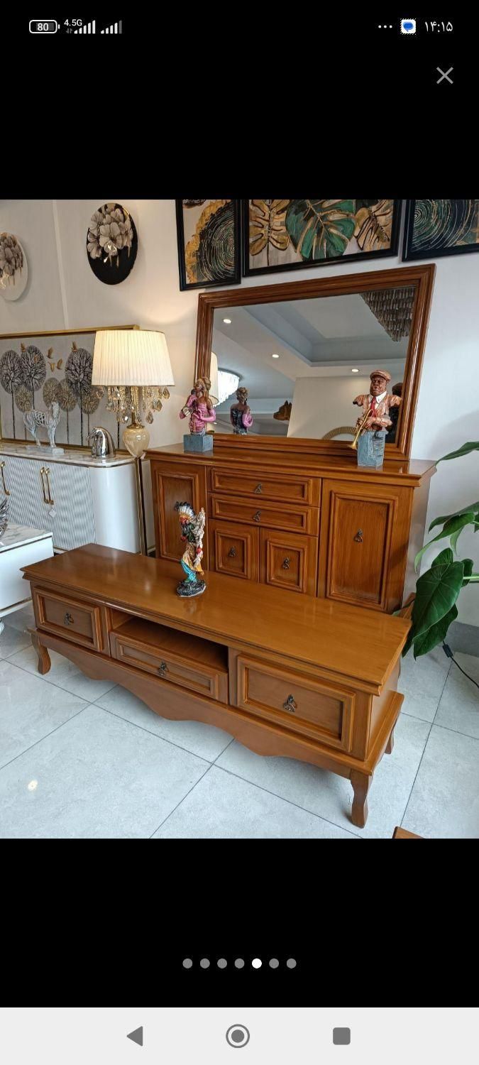 آینه کنسول میز تلویزیون بهار|بوفه، ویترین، کنسول|رشت, استقامت ۱|دیوار