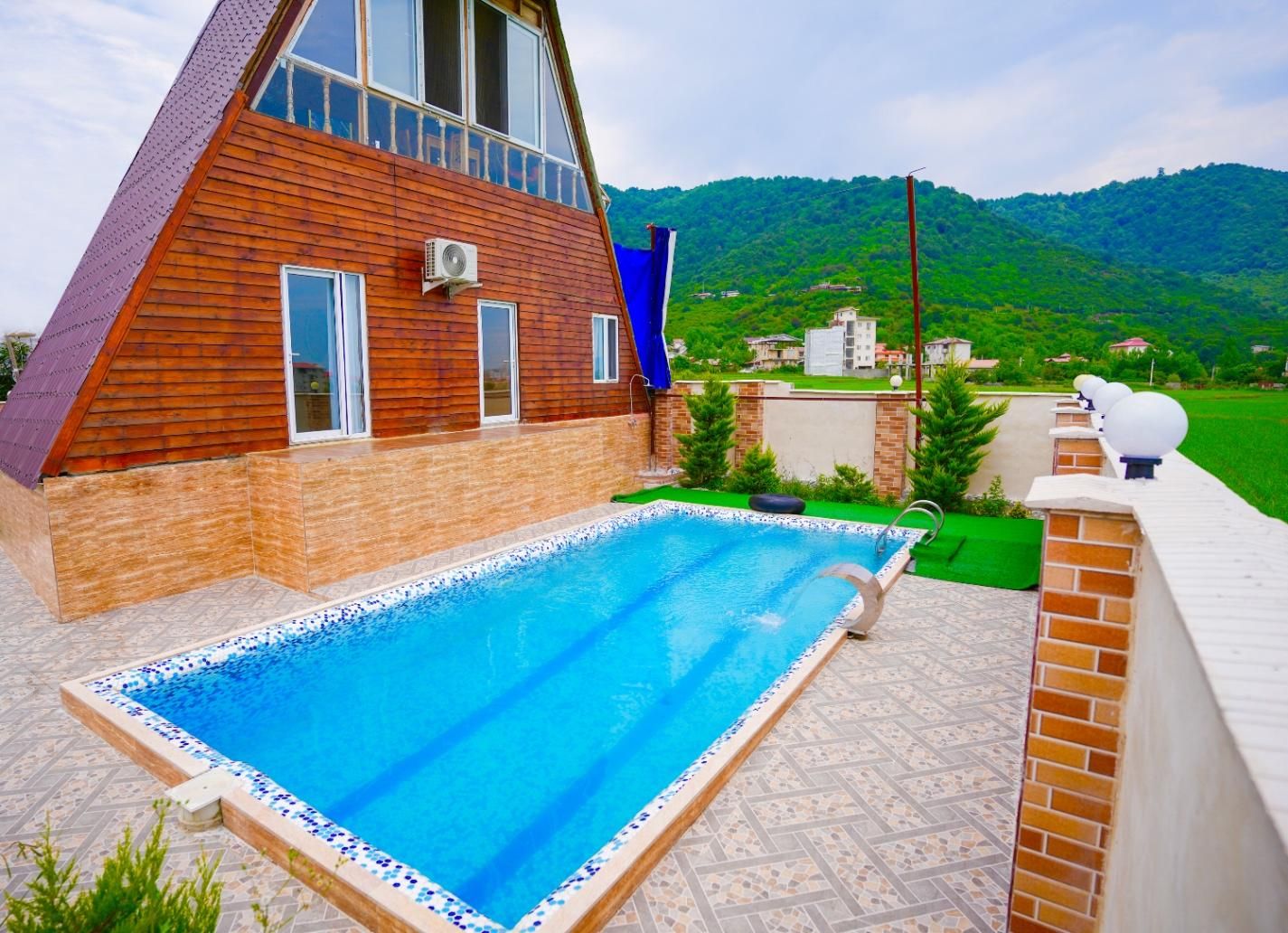 اجاره کلبه سوئیسی استخرآبگرم ماسال|اجارهٔ کوتاه‌مدت ویلا و باغ|ماسال, |دیوار