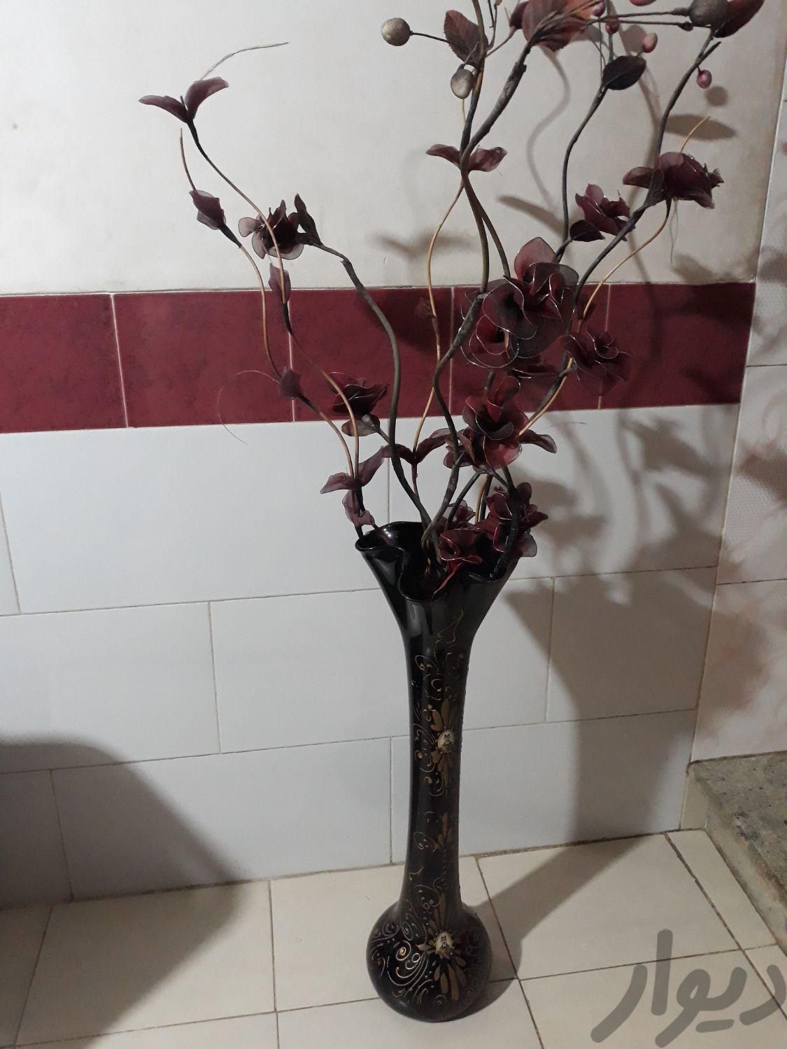 گلدان با گل مصنوعی|گل مصنوعی|قزوین, |دیوار
