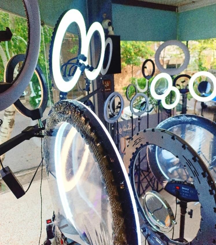 رینگلایت رینگ لایت قطر ۲۶ همراه سه پایه ۲ متری|دوربین عکاسی و فیلمبرداری|مشهد, وکیلآباد|دیوار