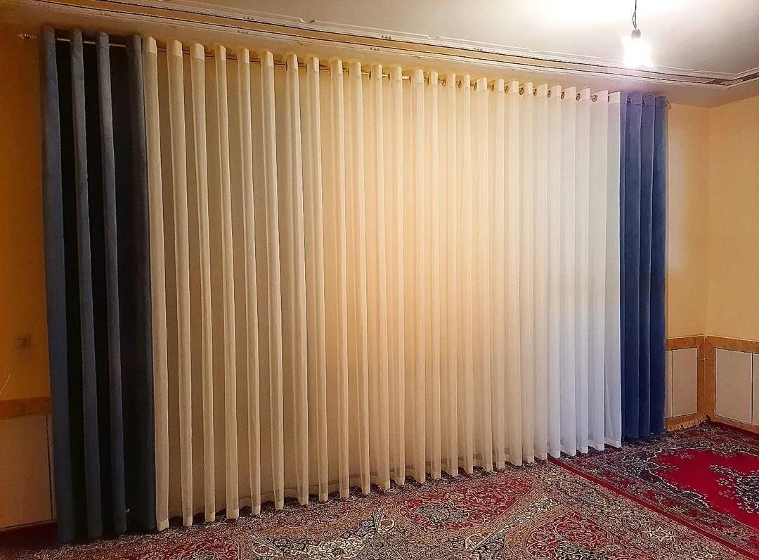 پرده آماده پذیرایی تحویل|پرده، رانر، رومیزی|مشهد, الهیه|دیوار