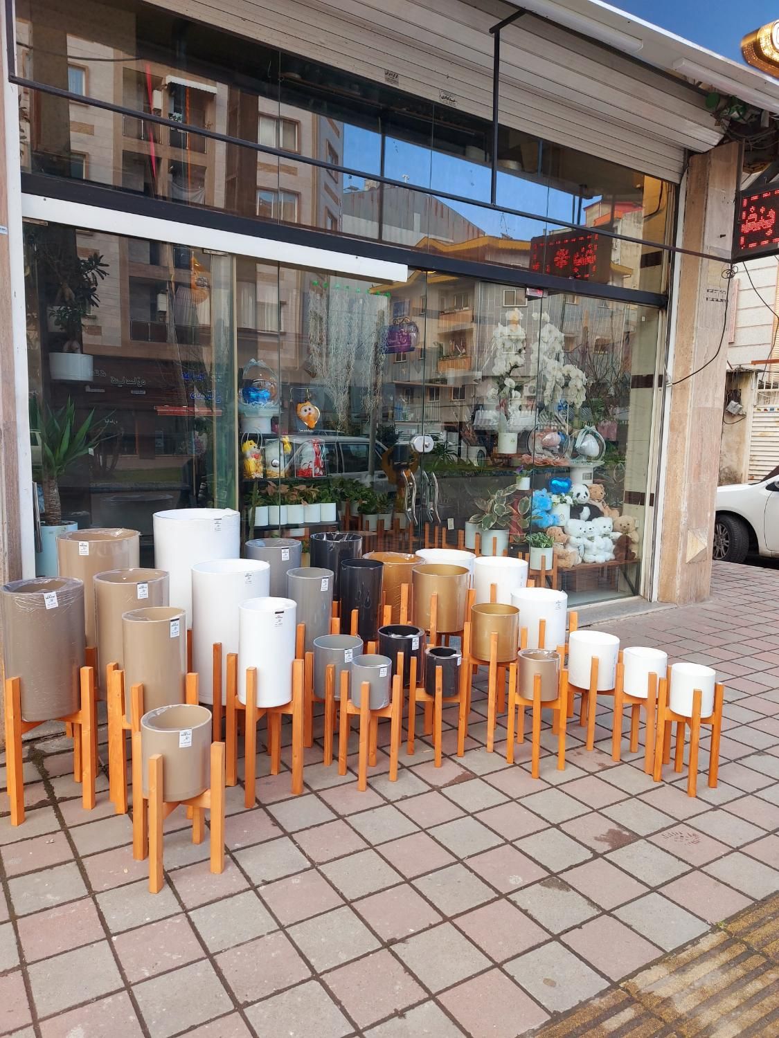 گلدان پلیمری نشکن و استند گلدان|گل و گیاه طبیعی|رشت, گلسار|دیوار