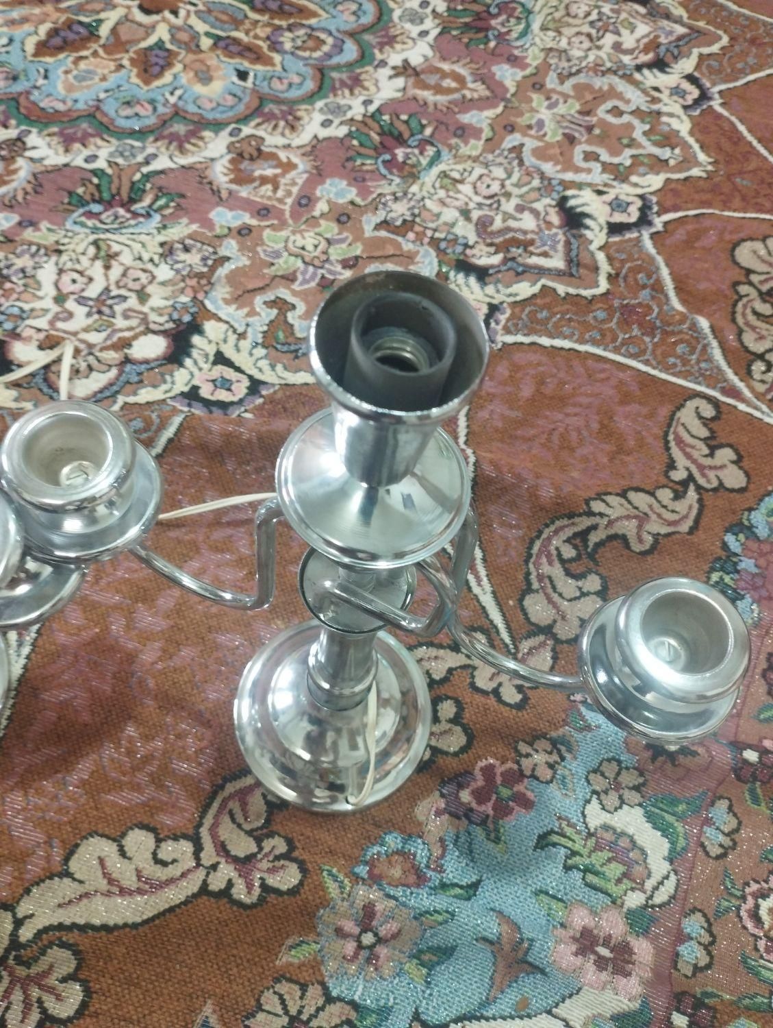 یه جفت شمعدان بسیار تمیز|صنایع دستی و سایر لوازم تزئینی|اصفهان, ارزنان|دیوار