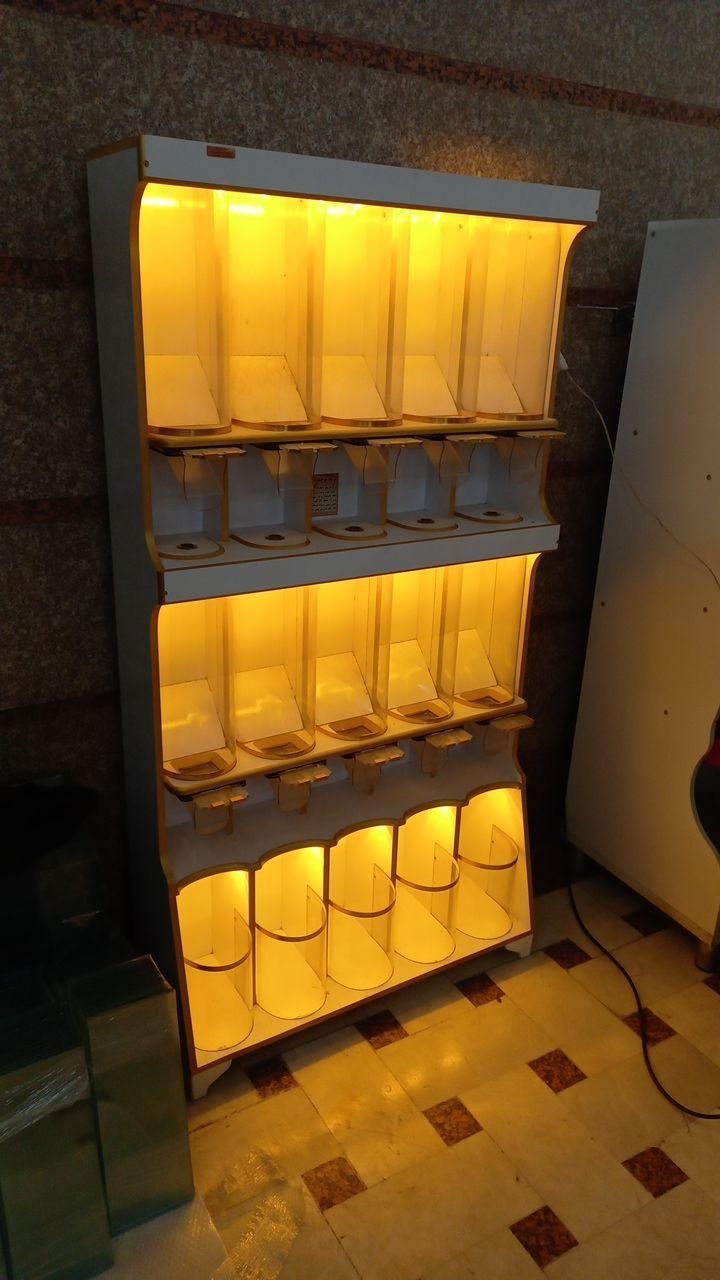 استند مکانیزه آجیل و خشکبار قفسه فروشگاه طبقاتی|فروشگاه و مغازه|ارومیه, |دیوار