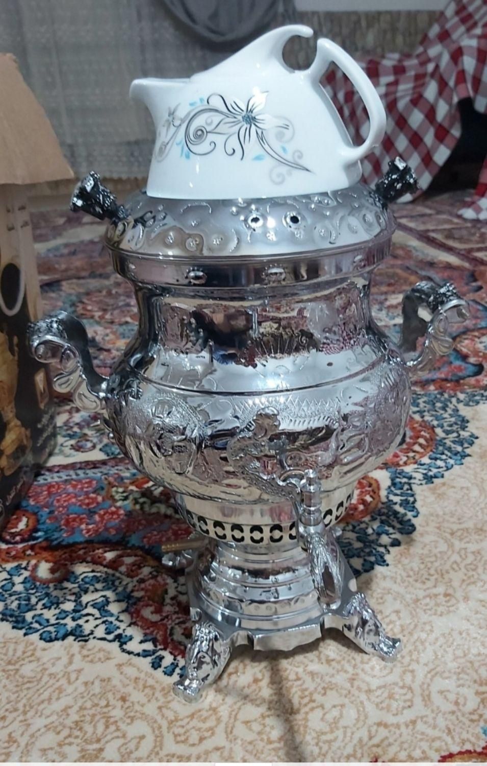 سماورگازی ۶لیتری نو.کار اصفهان|سماور، چای‌ساز، قهوه‌ساز|ایلام, |دیوار