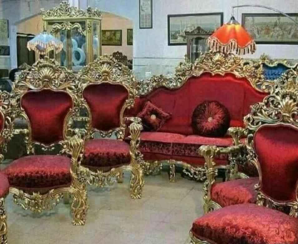 مبل سلطنتی استیل کلاسیک مصری پنجه شیری/ جهیزیه|مبلمان خانگی و میز عسلی|رباط‌کریم, |دیوار