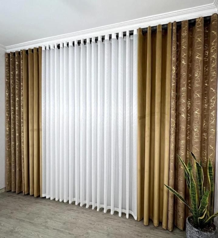 پرده حریر با شال طلاکوب ترک (آپادانا آریاشهر )|پرده، رانر، رومیزی|کرمانشاه, |دیوار