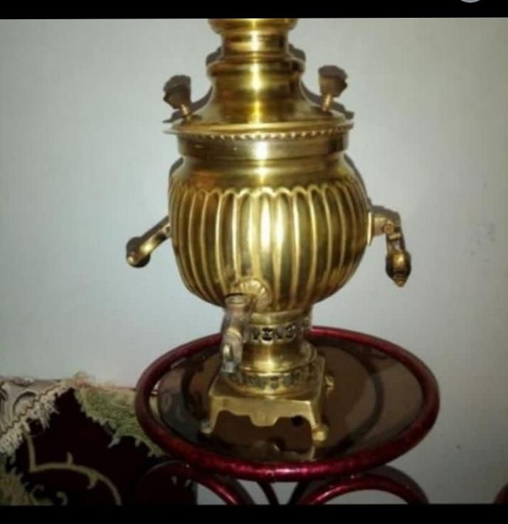 فروش یک عدد سماور نیکلای اصل و یک عدد گلدان|کلکسیون اشیاء عتیقه|جویبار, |دیوار