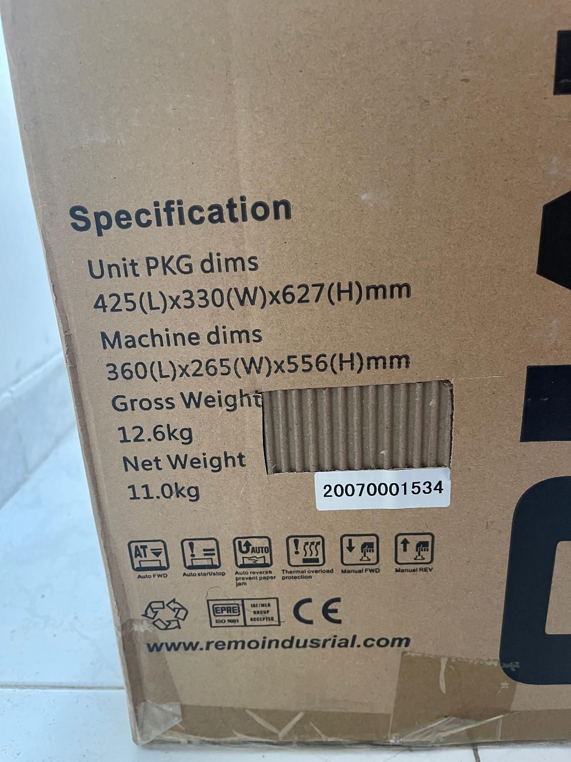 دستگاه کاغذ خورد کن Remo مدل c-2400|دفتر کار|تهران, سعادت‌آباد|دیوار