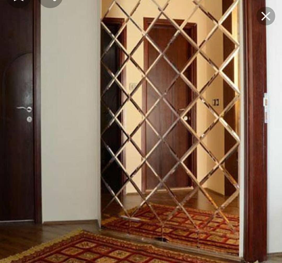 آینه دکوراتیوطرح لوزی مستقیم ازکارخانه کیفیت بالا|آینه|تهران, شوش (باغ آذری)|دیوار