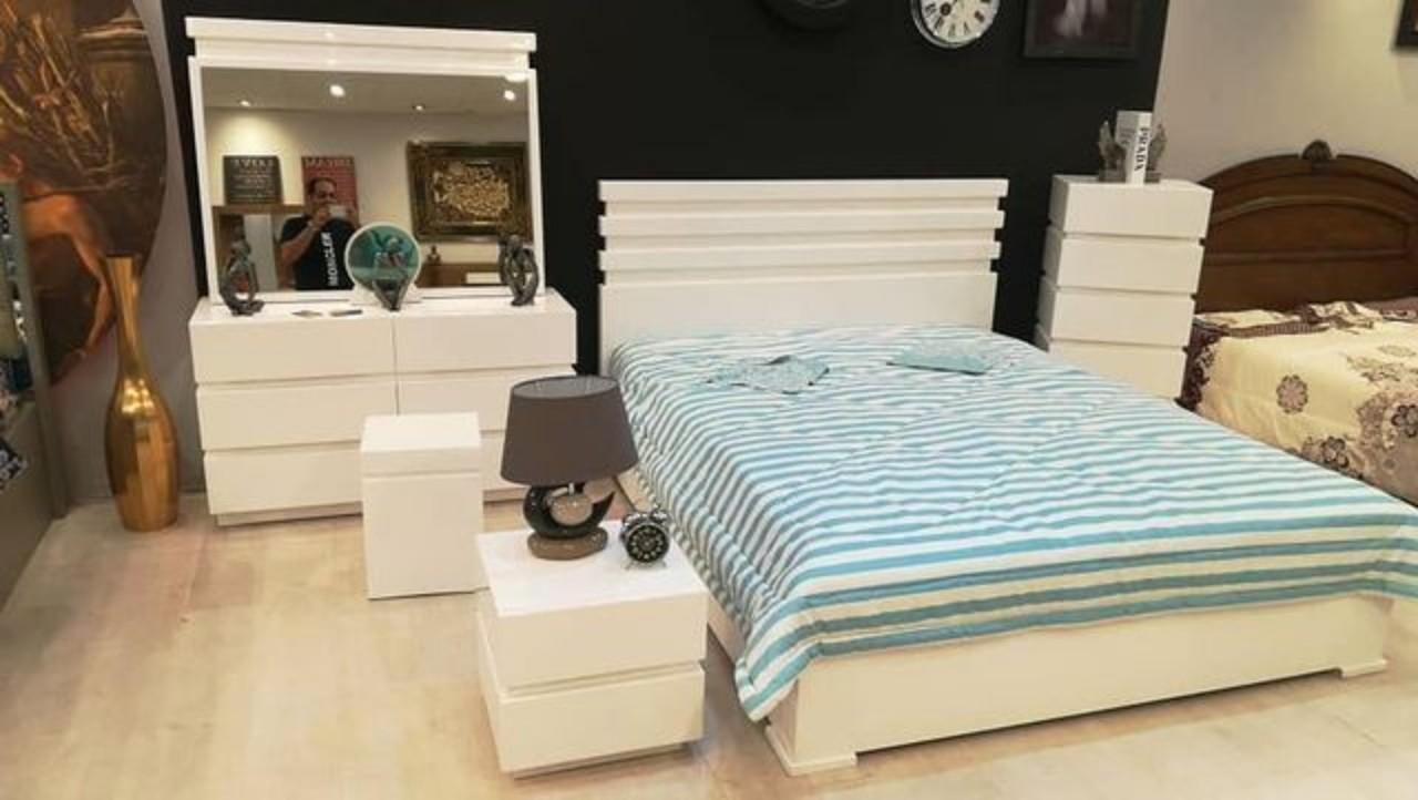 تخت خواب(سرویس خواب)مدل پرنیا|تخت و سرویس خواب|تبریز, |دیوار