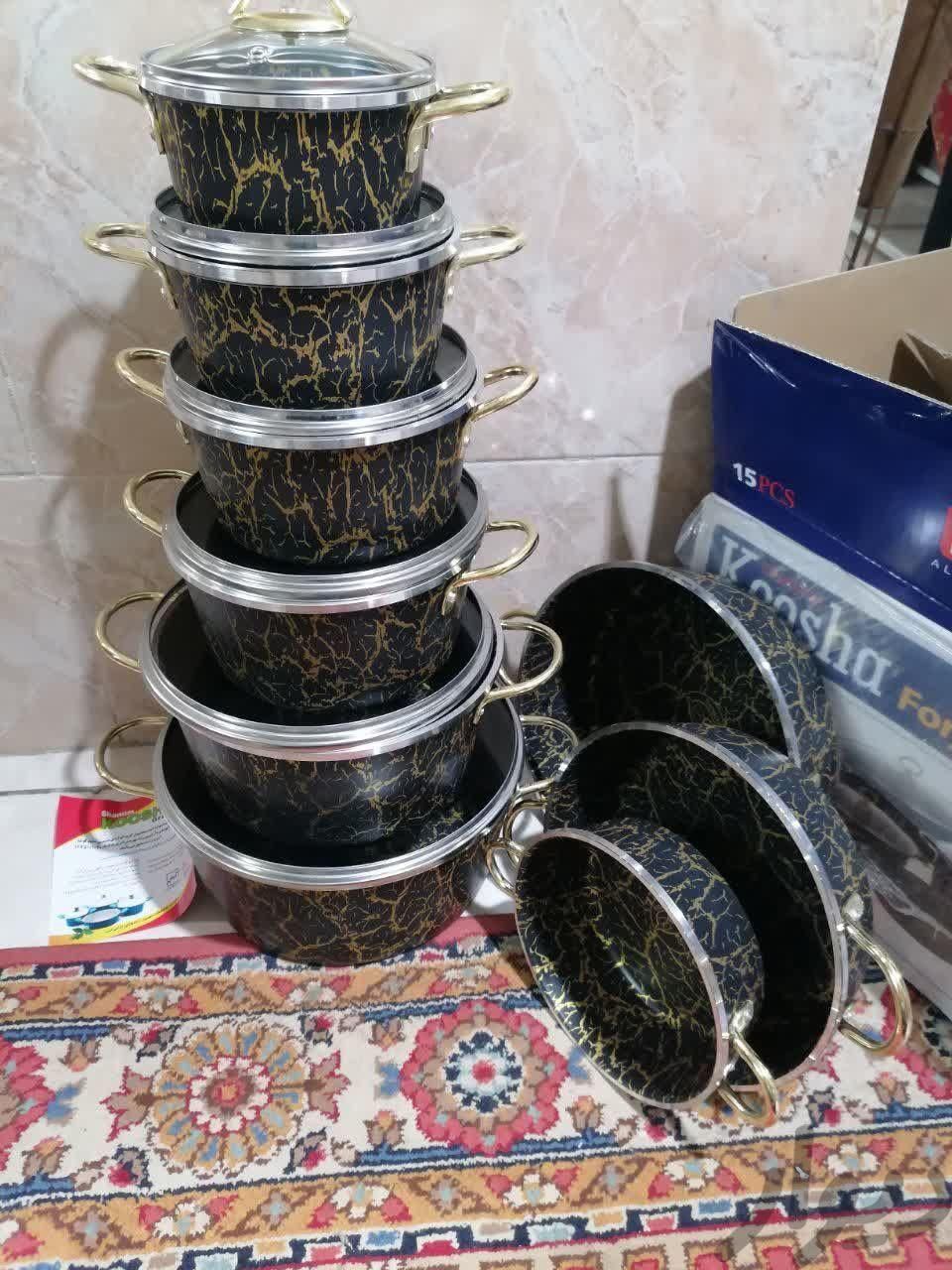 سرویس قابلمه کوشا پانزده تیکه|ظروف پخت‌وپز|تهران, عارف|دیوار