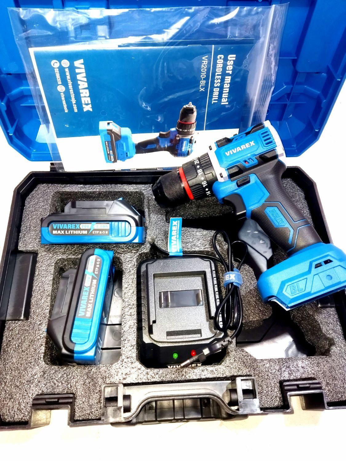 دریل شارژی براشلس ویوارکس 20 ولت پیچ گوشتی شارژی|ابزارآلات|شیراز, نصر|دیوار