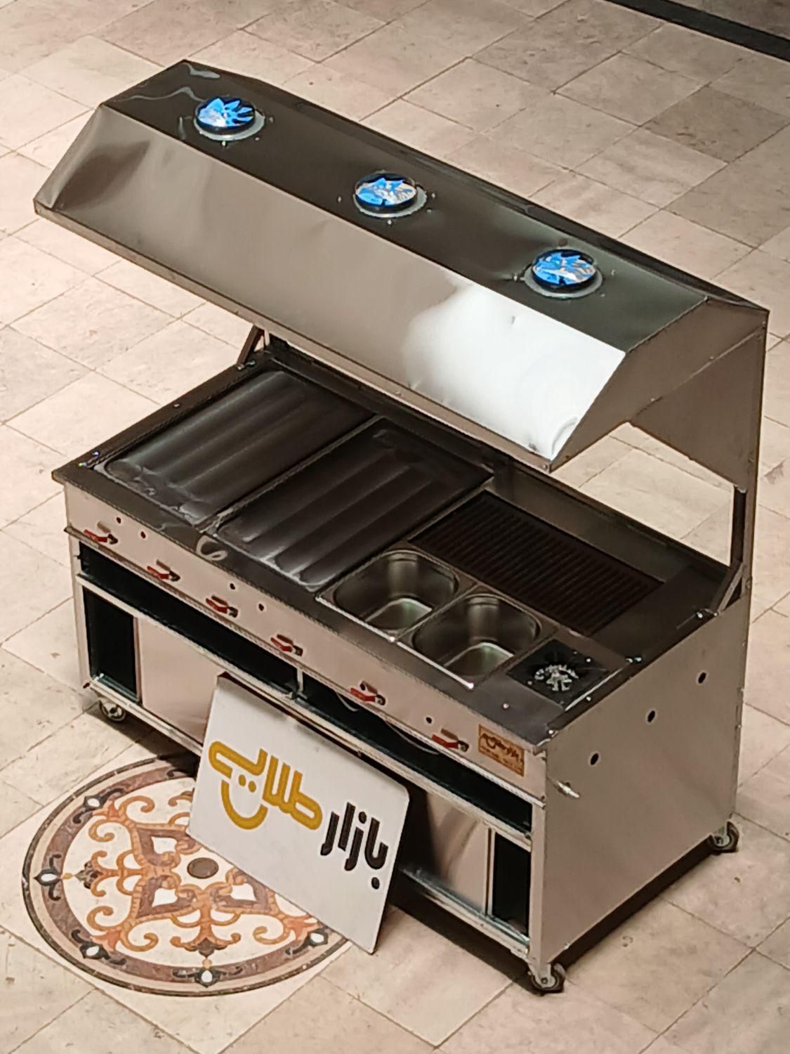 فر ساندویچی مرکب انواع اجاق ساندویچ صنعتی فلافل|کافی‌شاپ و رستوران|تهران, بیسیم|دیوار