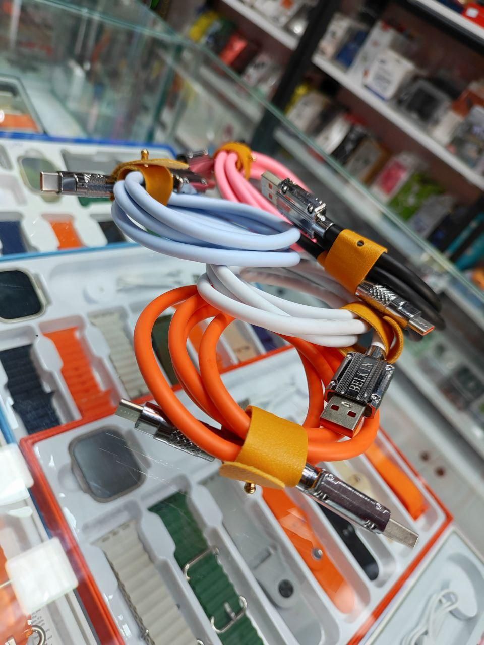 کابل تایپ سی سیم بکسلی type c شش آمپر 120وات|لوازم جانبی موبایل و تبلت|مشهد, طلاب|دیوار