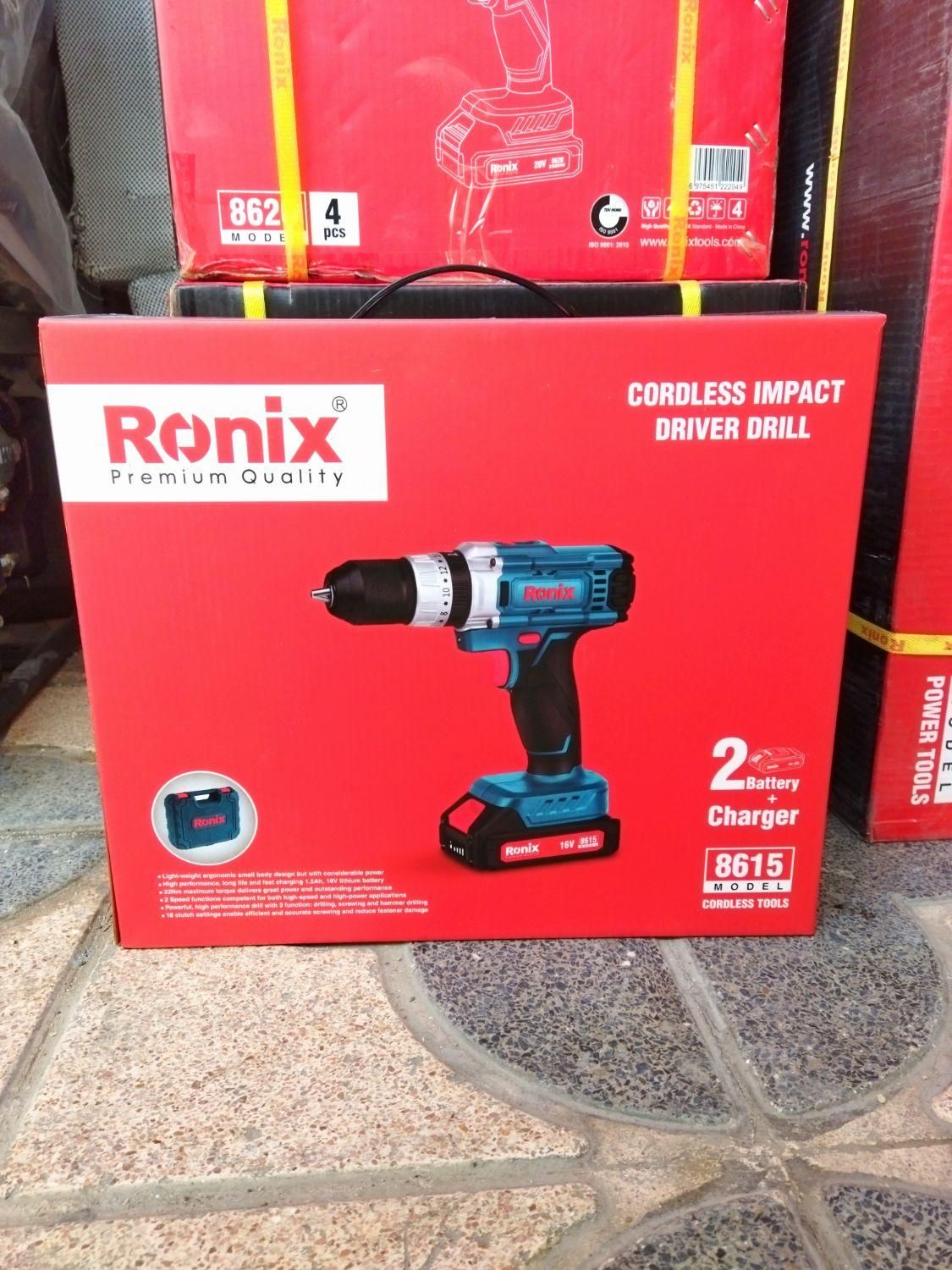 دریل شارژی رونیکس 16 ولت چکشی پیچ کن پیچ بند|ماشین‌آلات صنعتی|شیراز, نصر|دیوار