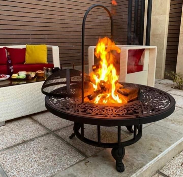 تولیدآتشدان منقل شومینه مشعل خطی بخاری چدنی|بخاری، هیتر، شومینه|اردبیل, |دیوار