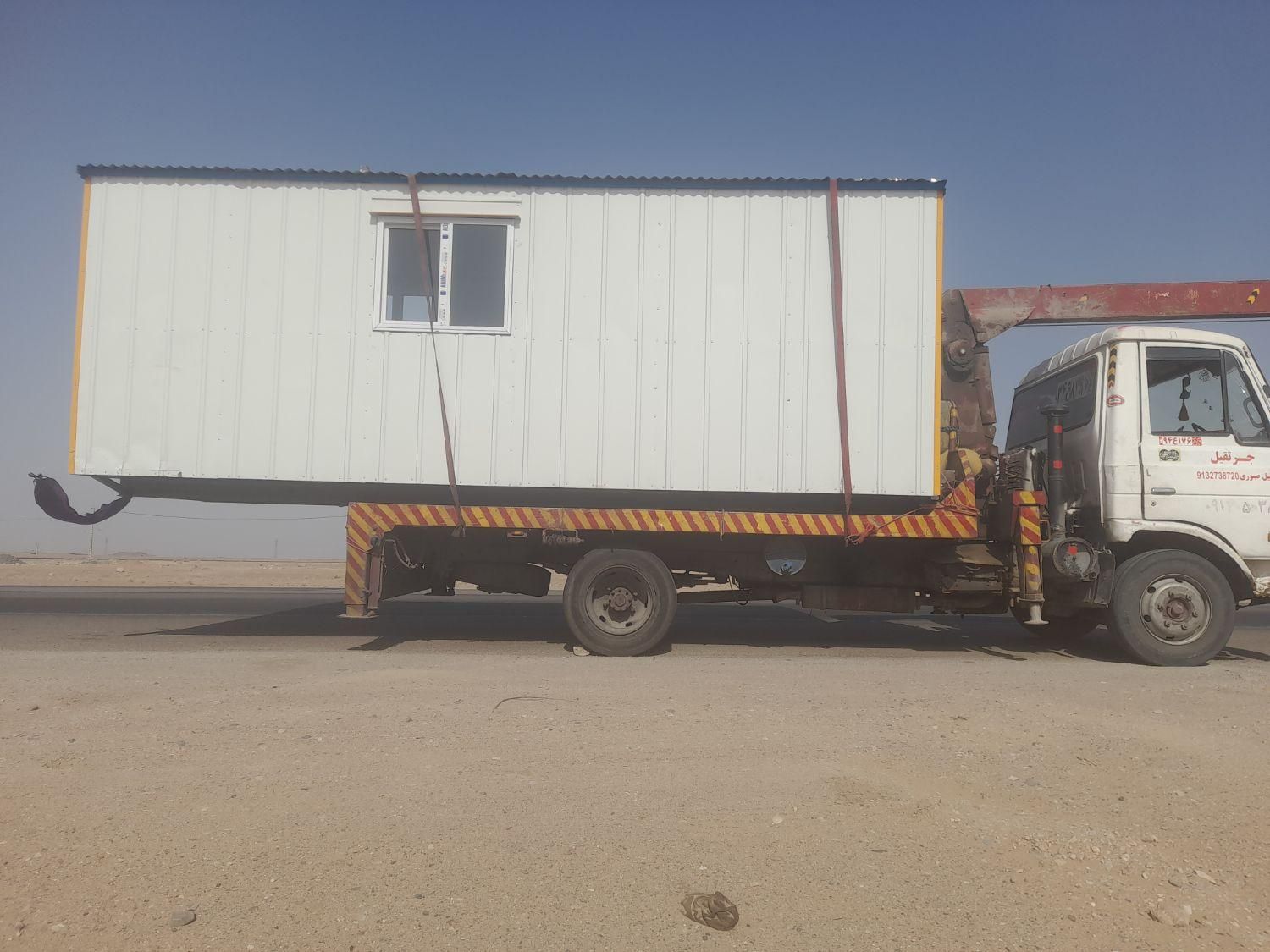 جرثقیل حمل نقل کاشی پالت موزاییک کانکس سبد نفر|خدمات حمل و نقل|یزد, |دیوار