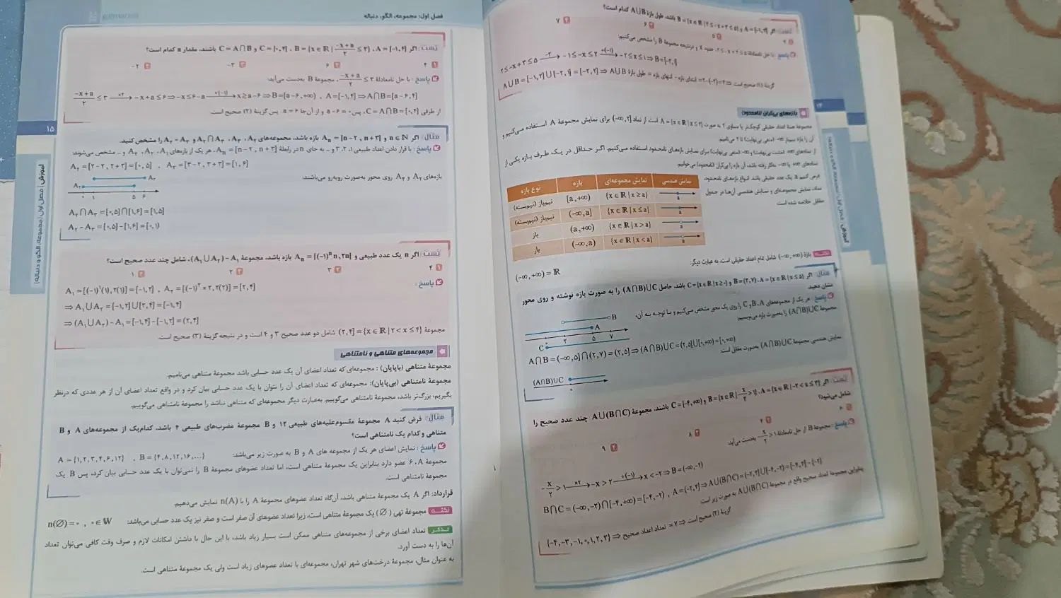 تست ریاضی دهم نو استفاده نشد+شب امتحان رایگان|کتاب و مجله آموزشی|رشت, عینک|دیوار