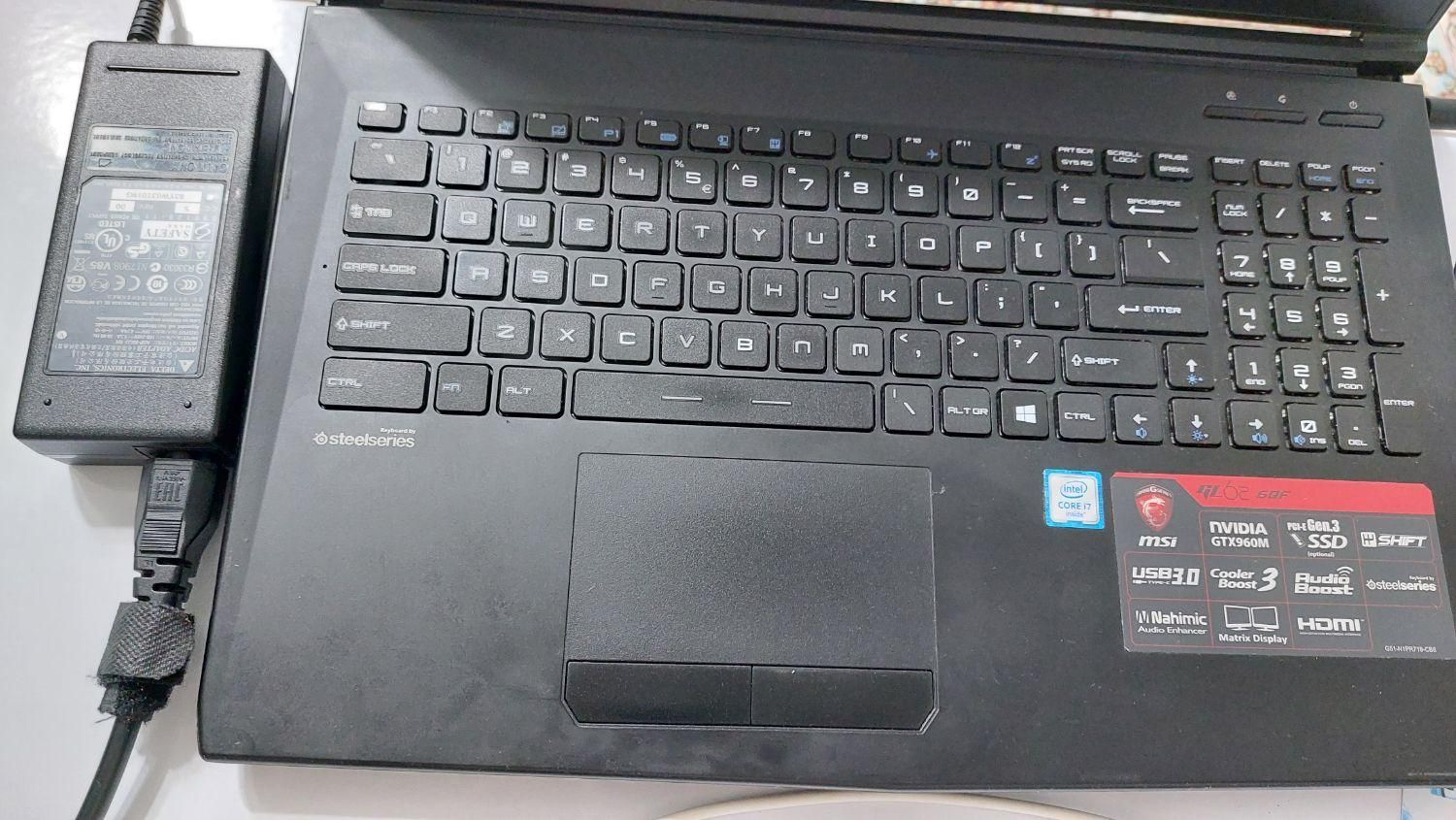 لپ تاپ گیمینگ msi Gl 62 6qf|رایانه همراه|تهران, ظفر|دیوار