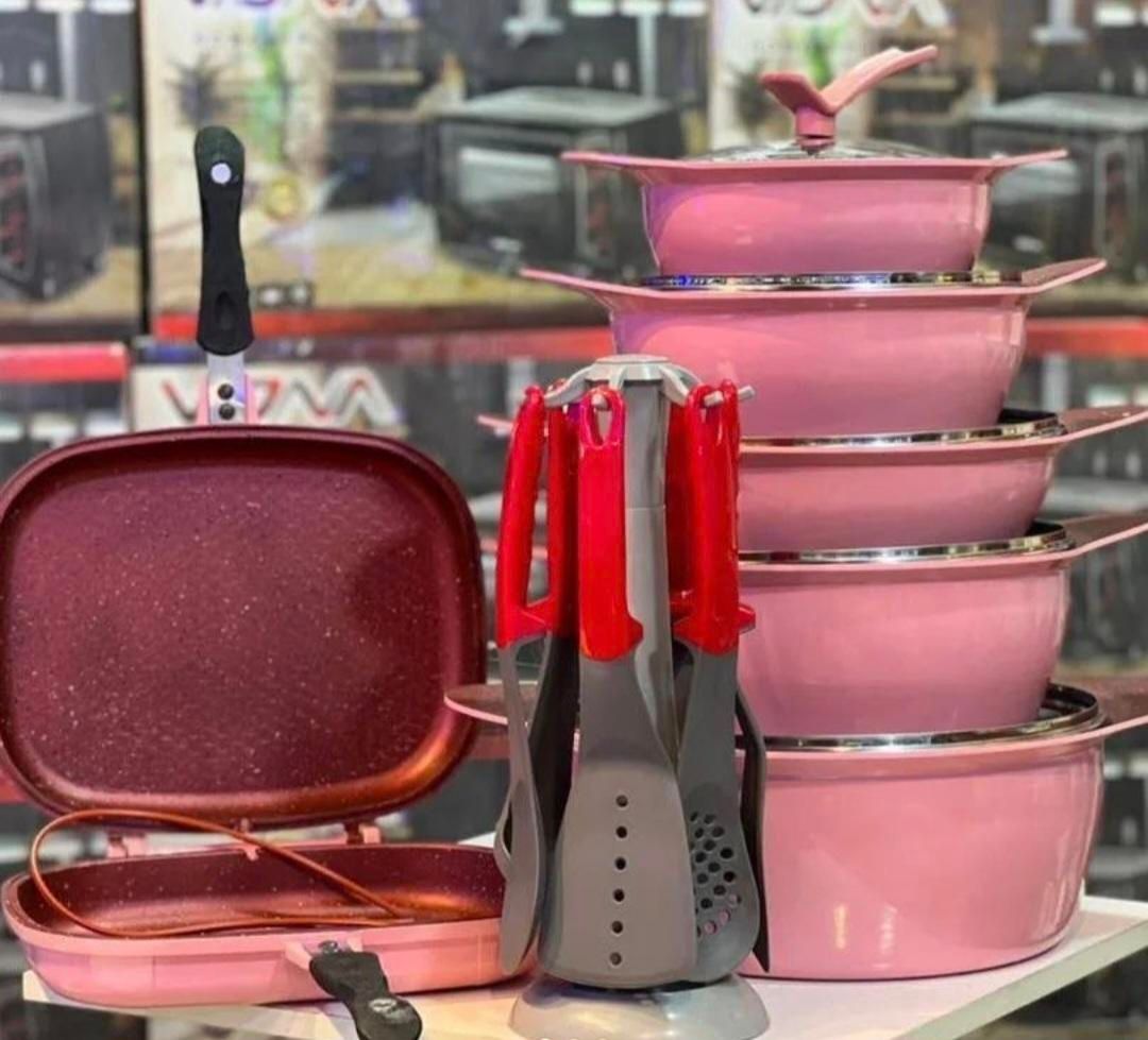 سرویس چدن کرانیت 20پارچه (فر دوس کالا )|ظروف پخت‌وپز|گرگان, |دیوار