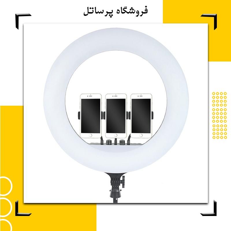 رینگ لایت مدل RL-21 به همراه سه پایه و کیف|دوربین عکاسی و فیلم‌برداری|مرودشت, |دیوار