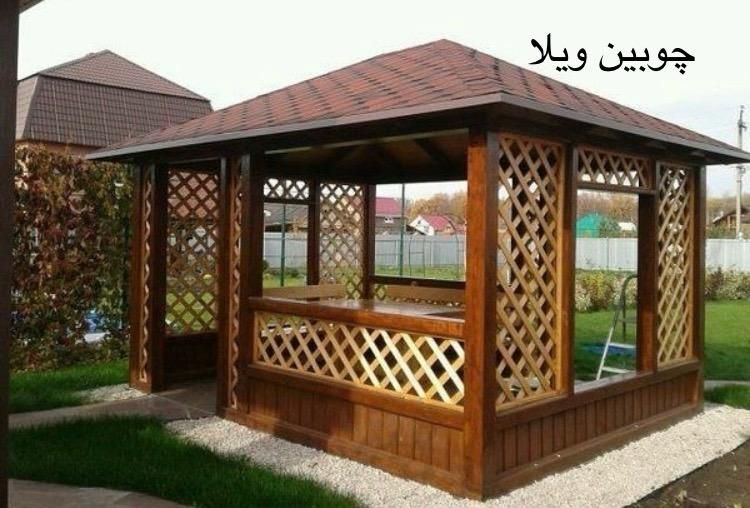 کلبه سویسی روفگاردن کلبه چوبی الاچیق چوبی ترموود|مصالح و تجهیزات ساختمان|ری, صالح‌آباد شرقی|دیوار