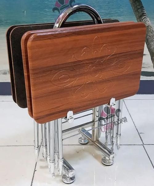 میزجلومبلی عسلی تاشو چمدانی پایه فلزی جلو مبلی|مبلمان خانگی و میز عسلی|یزد, |دیوار