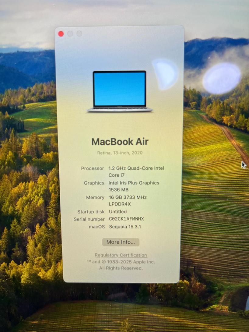 MacBook Air 2020 i7|رایانه همراه|تهران, مدائن|دیوار