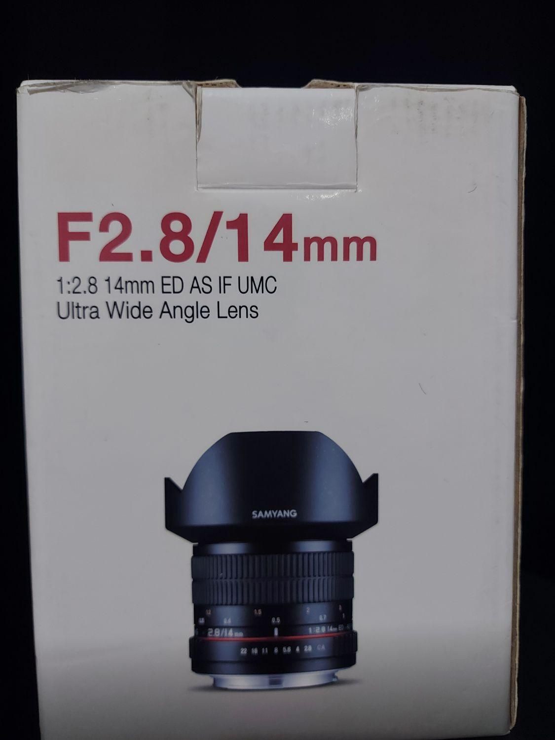 لنز الترا واید سامیانگ   Samyang  wide 14mm F2.8|دوربین عکاسی و فیلم‌برداری|تهران, سهروردی|دیوار
