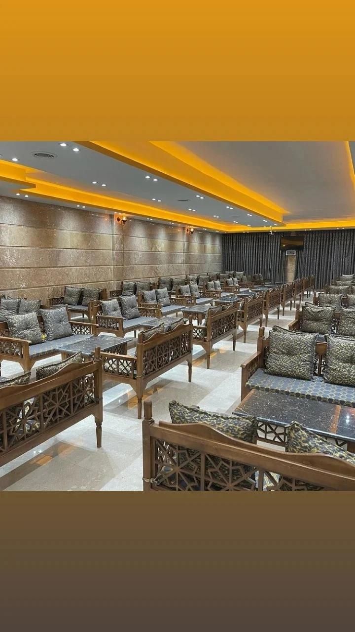 نیمکت چوبی کافه قلیان|صندلی و نیمکت|تبریز, |دیوار