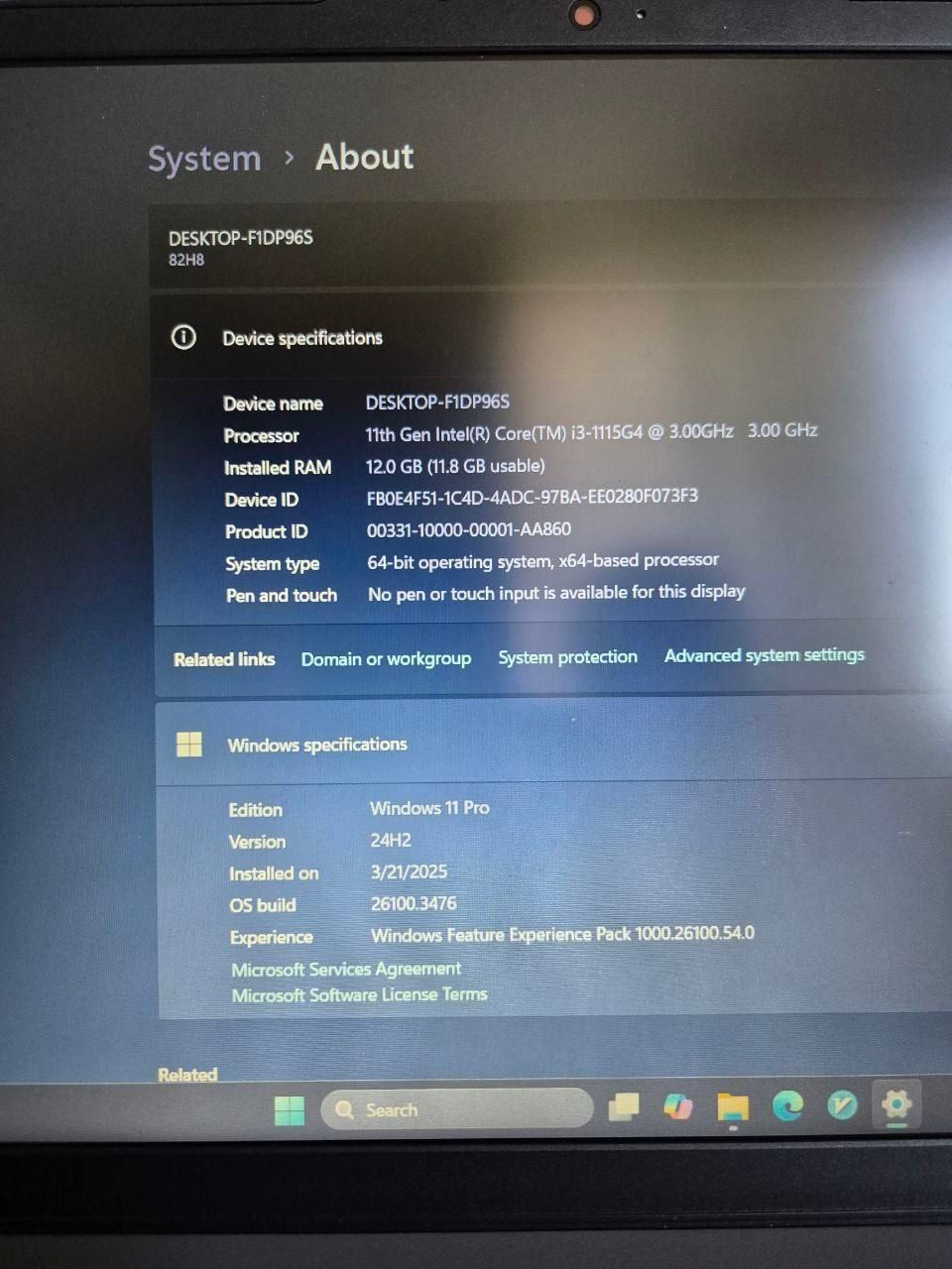 لپتاپ لنوو نسل 11مدل Lenovo ideapad slim 3|رایانه همراه|سنندج, |دیوار