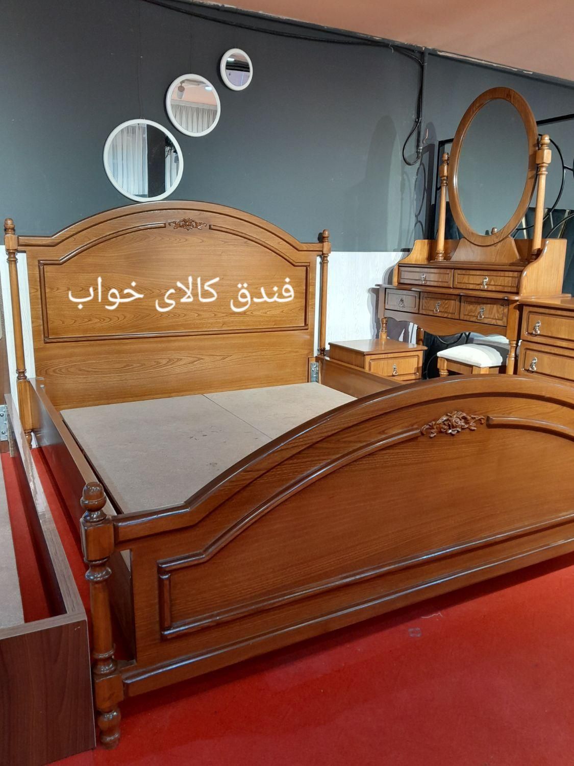 سرویس خواب سلین روکشی با تخت دونفره و دراور|تخت و سرویس خواب|مشهد, فرهنگ|دیوار
