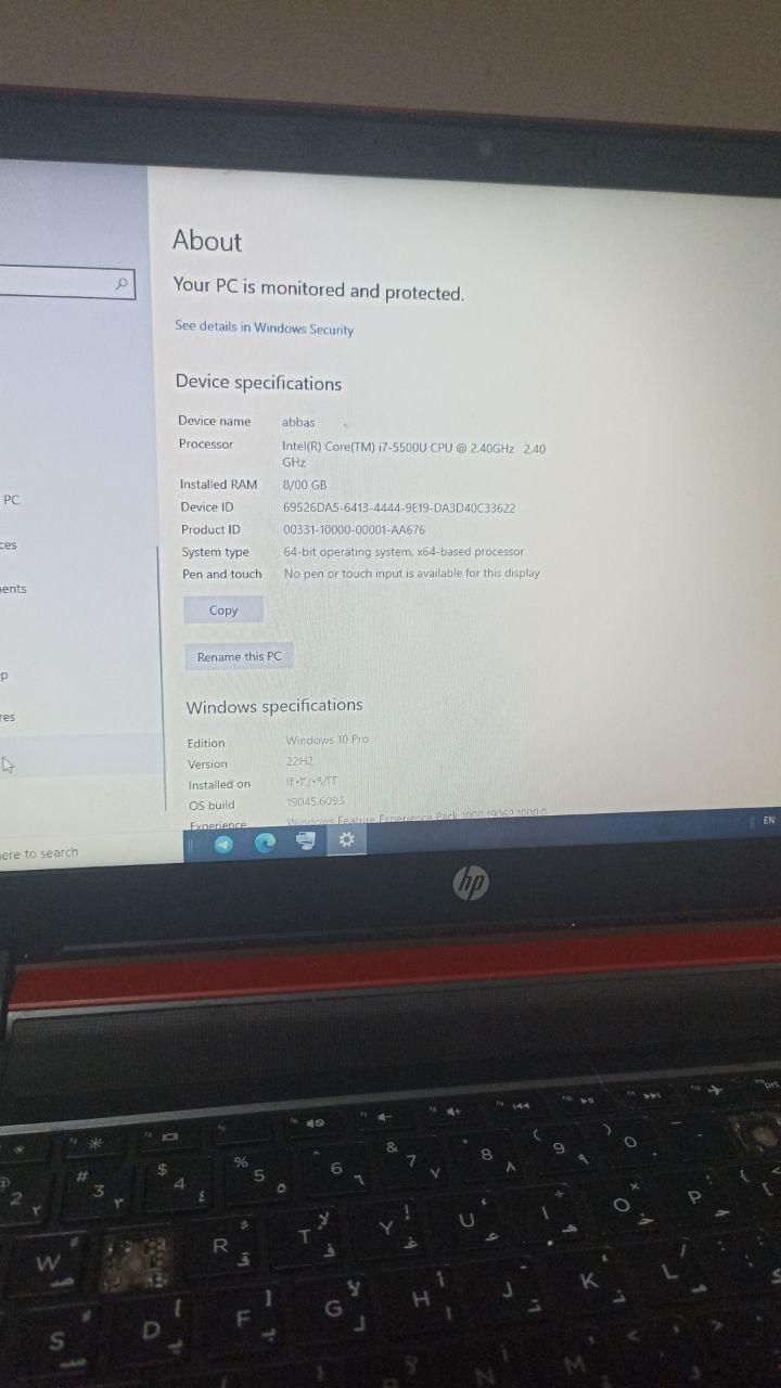 لبتاب hp|رایانه همراه|تهران, جیحون|دیوار