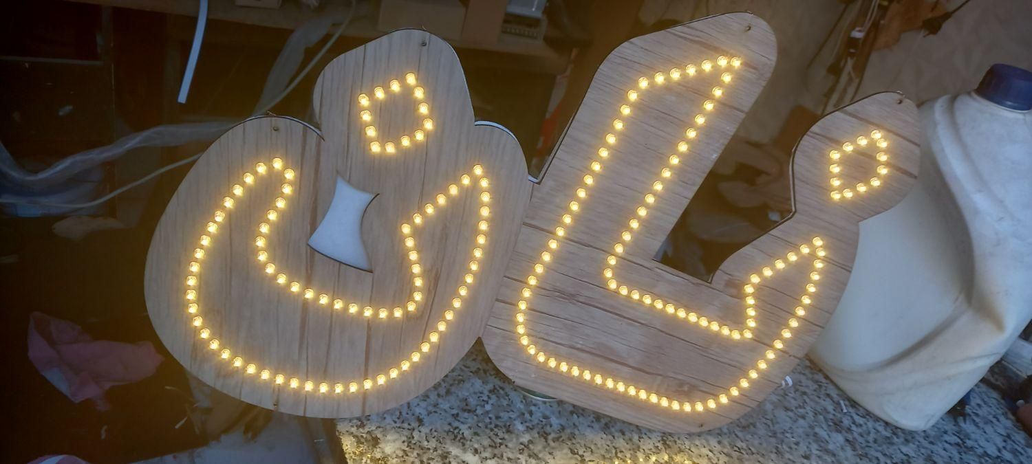 تابلو های ال ای دی از پیش آماده تمامی مشاغل|لامپ و چراغ|مشهد, توس (بلوار توس)|دیوار