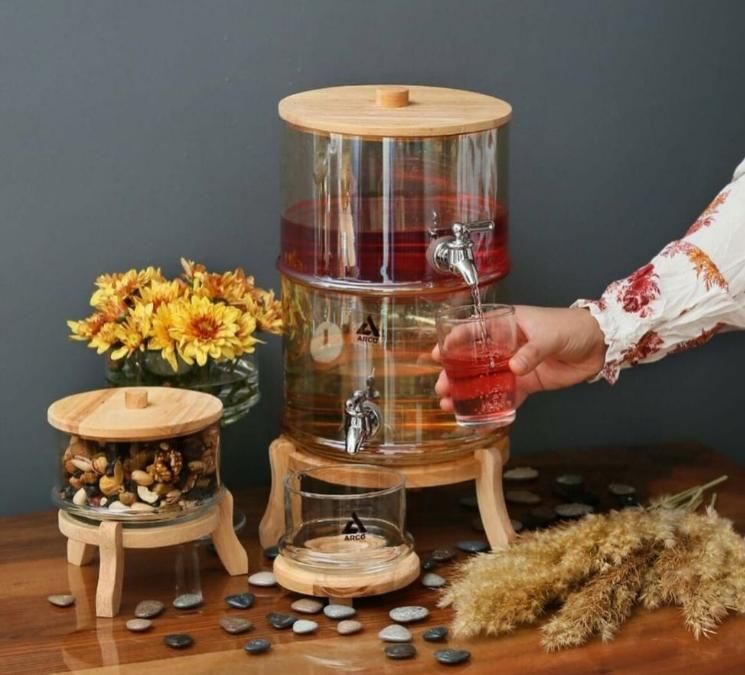 کلمن شیشه ای دوطبقه|ظروف سرو و پذیرایی|تهران, جی|دیوار