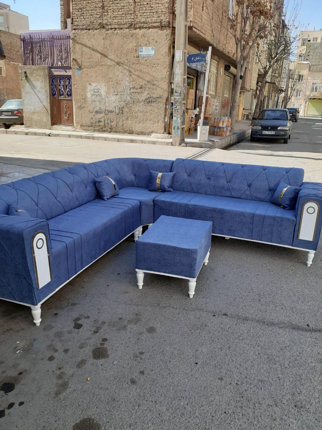 مبل ال چستر۶و۷نفره مبلمان راحتی کمجا با رنگبندی|مبلمان خانگی و میز عسلی|پرند, فاز ۱|دیوار