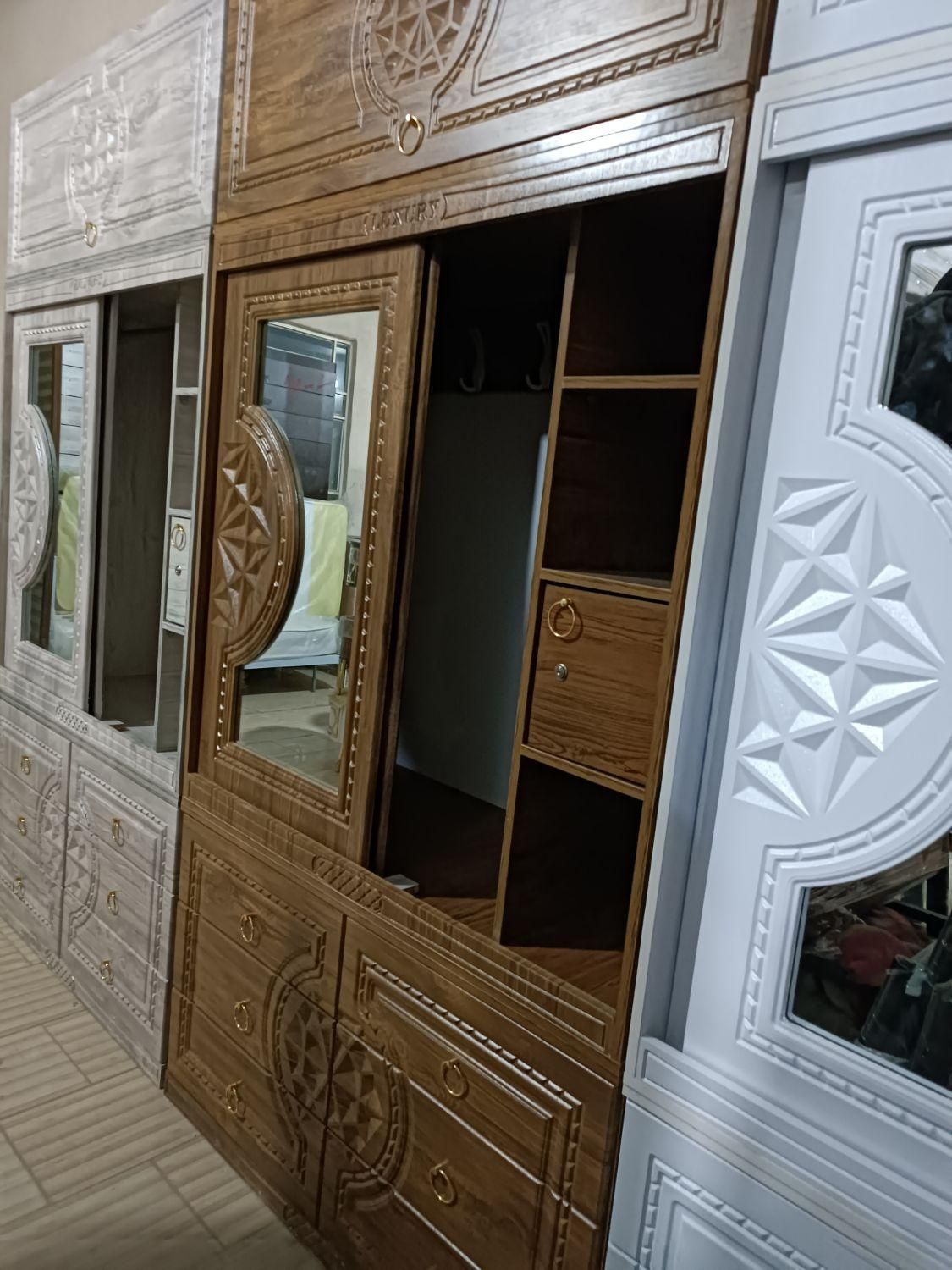 مجموعه کمد سه تکه ریلی وکیوم|جاکفشی، کمد، دراور|یزد, |دیوار