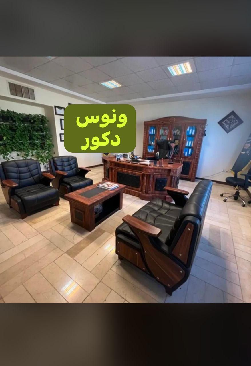 تجهیز دفترکار ست اداری میز ال صندلی گردان مبل|دفتر کار|هشتگرد, |دیوار