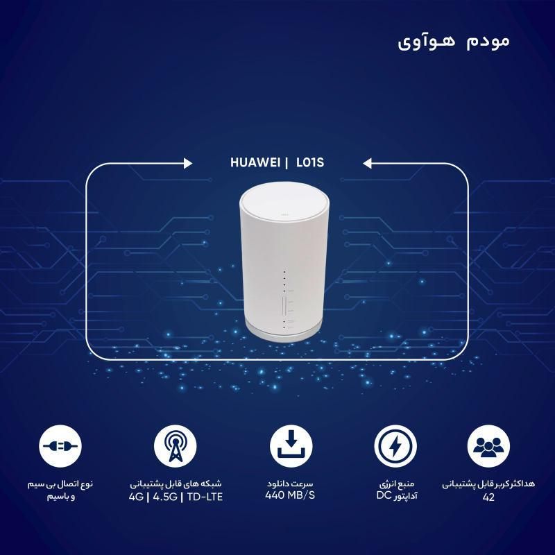 مودم 4G/TD-LTE هوآوی مدل l01/s|مودم و تجهیزات شبکه|تهران, میدان ولیعصر|دیوار