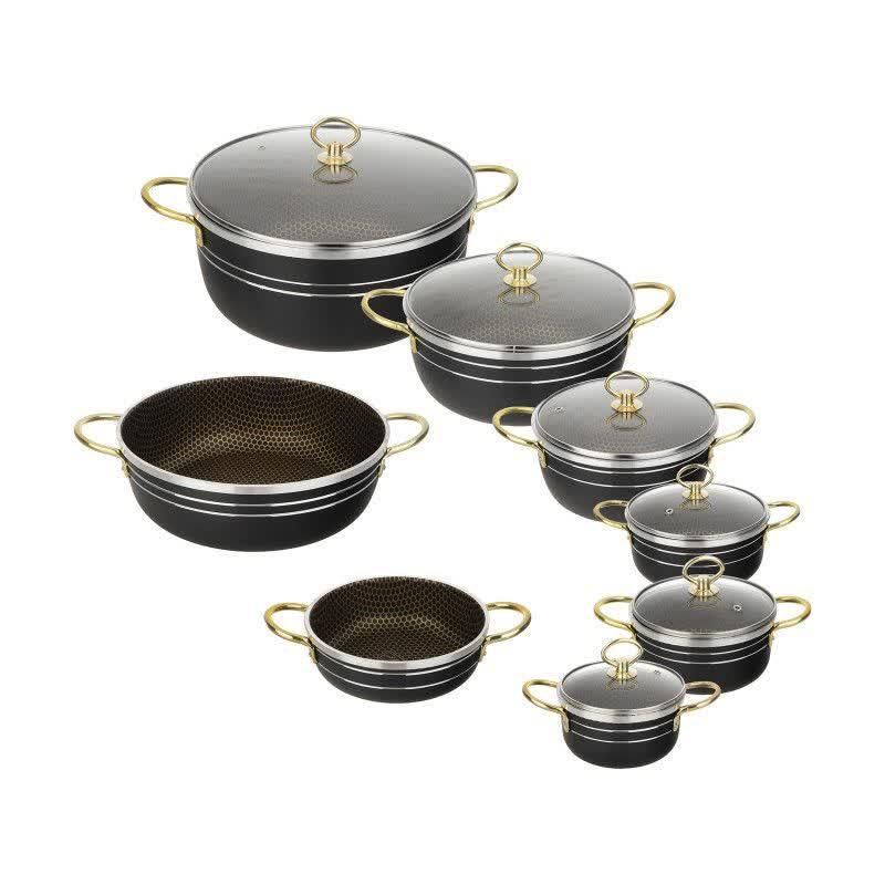 سرویس قابلمه مدل2026 چُدن کف زنبوری FORJ جدید|ظروف پخت‌وپز|یزد, |دیوار