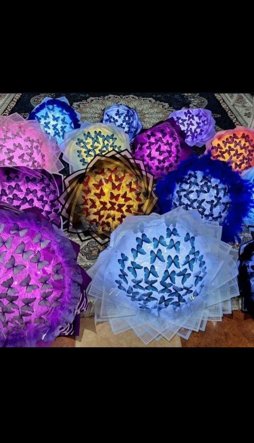 دسته گل پروانه|گل مصنوعی|زاهدان, |دیوار