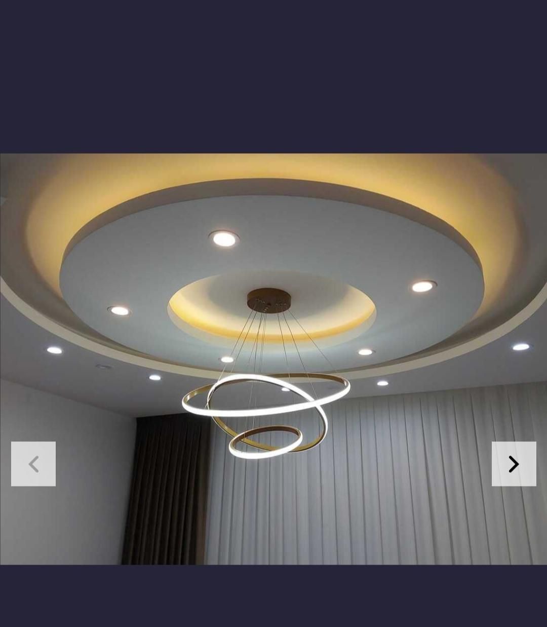 لوستر مدرن با اپ موبایل و ریموت کنترل|لوستر و چراغ آویز|اردبیل, |دیوار