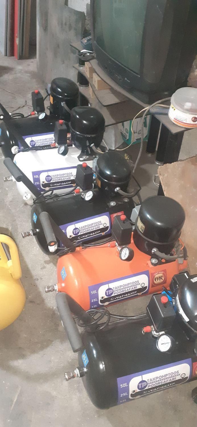 پمپ باد بیصدااز۱۰لیتری الی ۴۰۰لیتری|ماشین‌آلات صنعتی|مشهد, نوید|دیوار