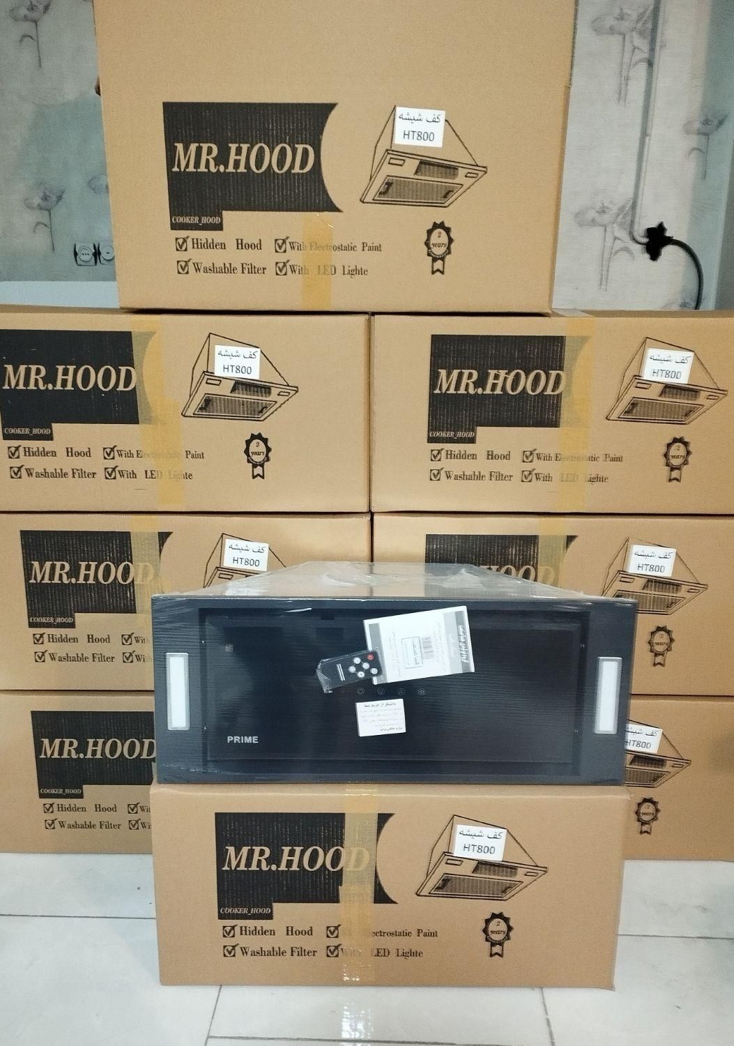 هود مخفی لمسی و کلیدی مشکی و سفید مدل پرایم|هود|تهران, نیروی هوایی (پیروزی)|دیوار