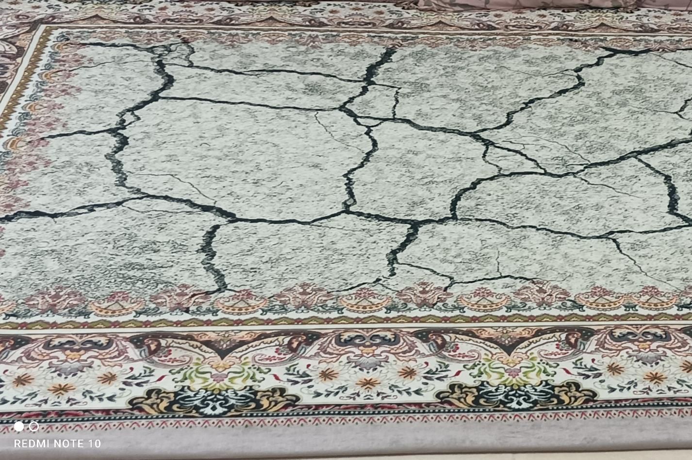 رو فرشی دور کش ۹ متری مخمل( ترمه اصل )|روفرشی|رباط‌کریم, |دیوار