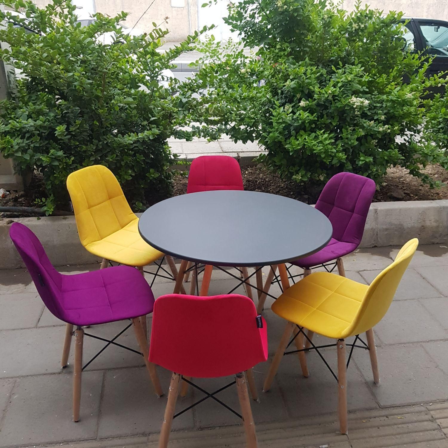 میز ناهار خوری وصندلی پارچه ای|میز و صندلی غذاخوری|کرج, حصارک بالا|دیوار