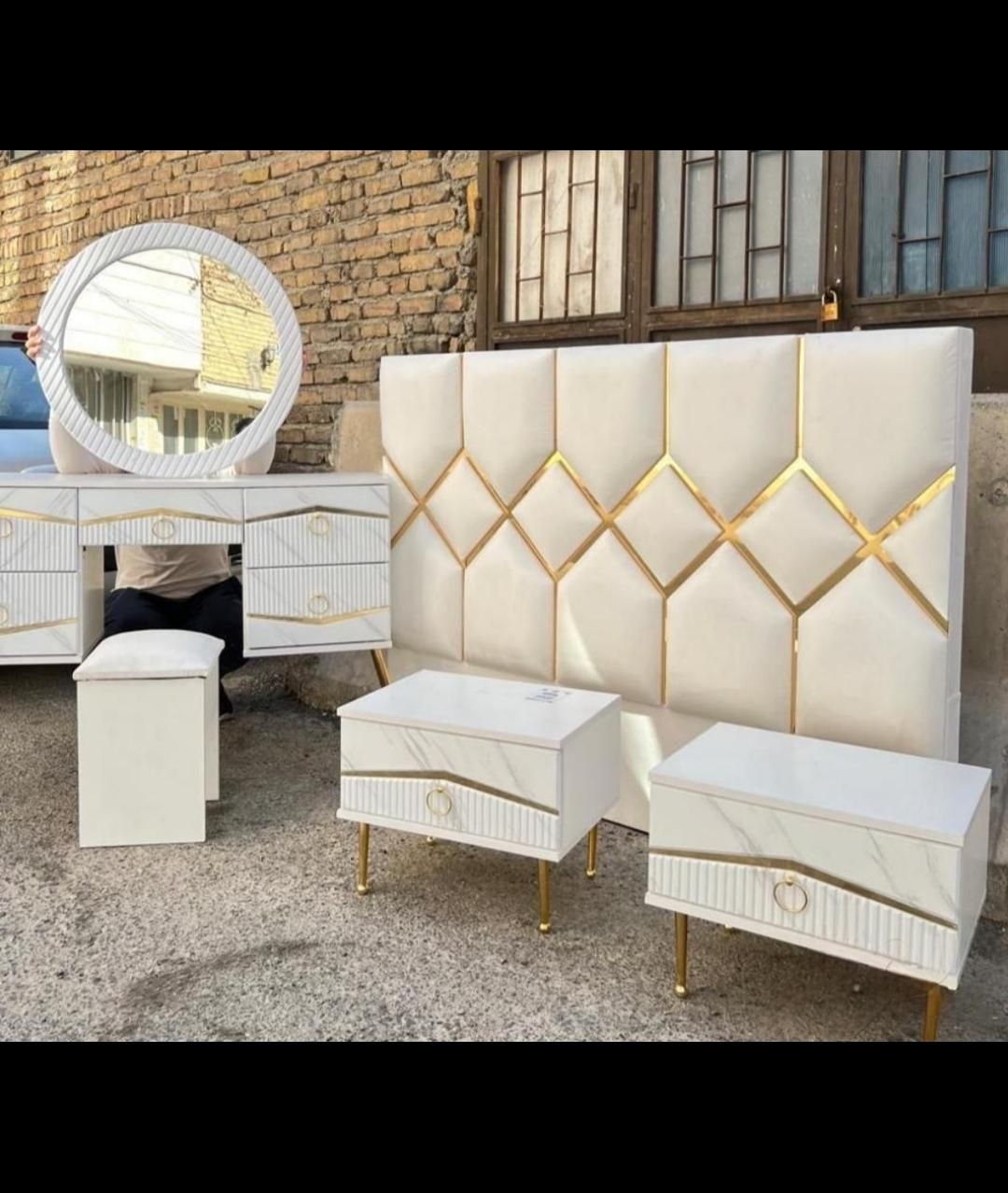 سرویس خواب مدل ماهور|تخت و سرویس خواب|قروه, |دیوار