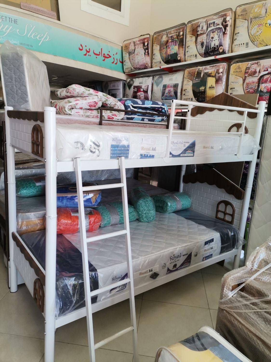 تخت دوطبقه تخت دو طبقه خانگی سربازی خوابگاهی|تخت و سرویس خواب|یزد, |دیوار